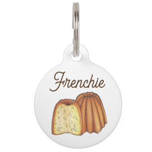 Canelé French Pastry Chef Pâtisserie Bakery Food Pet Tag