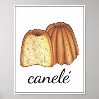Canelé French Pastry Pâtisserie Bakery Kitchen Art