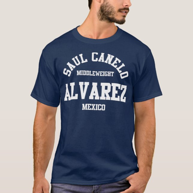 Canelo Boxing Alvarez Mexico Gym Middleweight T-Shirt (Front)