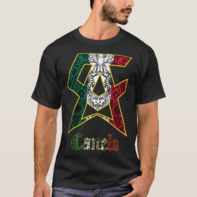 Canelo Boxing Mexican Style Mexico Saul Alvarez Lo T-Shirt (Front)