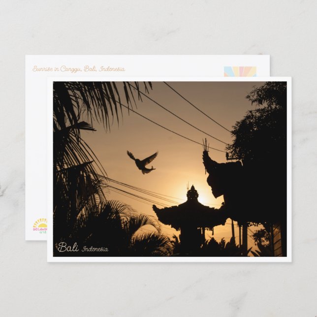 Canggu Bali Sunrise Temple – Travel Postcard (Front/Back)