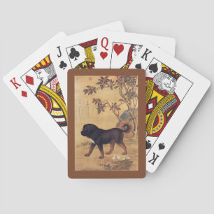 Cangni 苍猊 ~ Tibetan Mastiff ~ Giuseppe Castiglione Playing Cards