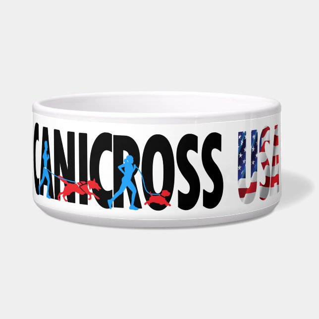 Canicross USA Large Pet Bowl (Front)