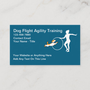 Canine Agility Dog Training Services Business Card