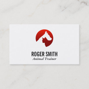 Canine and Cat Trainer Business Card