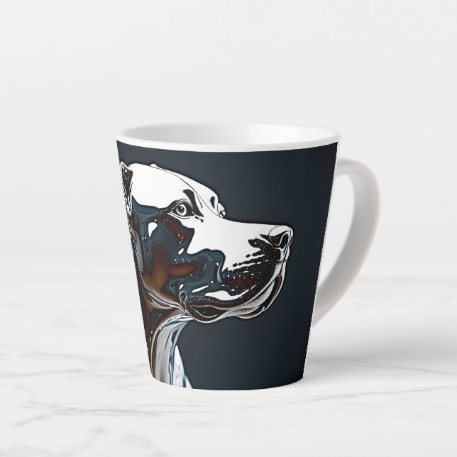 Canine Art Latte Mug (Right Angle)