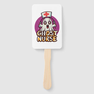 Canine Care on Halloween One Spooky Nurse Dog Hand Fan