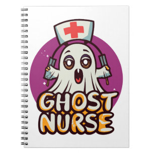 Canine Care on Halloween One Spooky Nurse Dog   Notebook