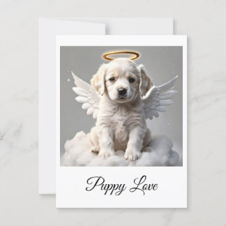 " CANINE CHERUB " POSTCARD