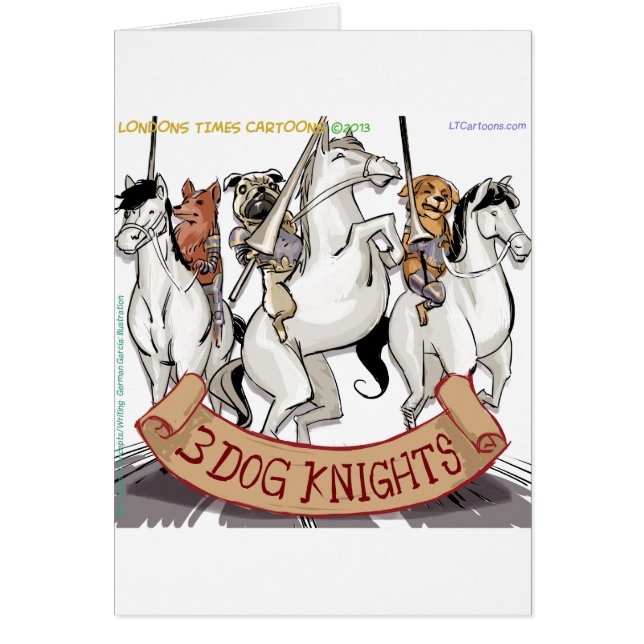 Canine Chivalry Funny Cartoon (Front)