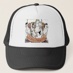 Canine Chivalry Funny Cartoon Trucker Hat
