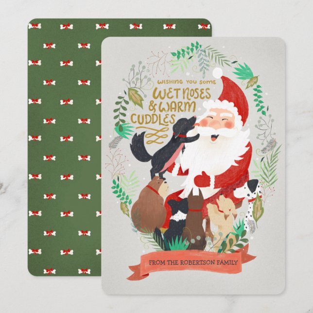 Canine Christmas Holiday Card (Front/Back)