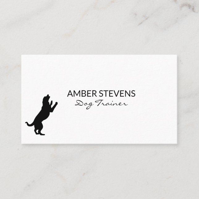 Canine close-up | Dog Training  | Dog Icon Business Card (Front)