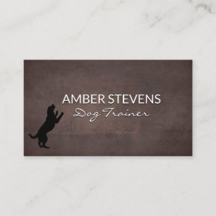 Canine close-up   Dog Training    Dog Icon Business Card