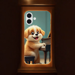 Canine Concerto: Piano Paws iPhone 16 Plus Case