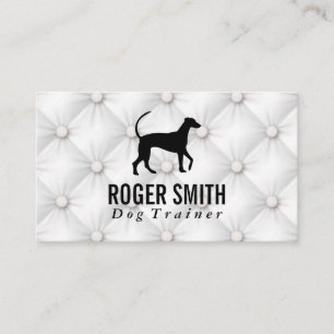 Canine   Dog Training   Upholstered Background Business Card