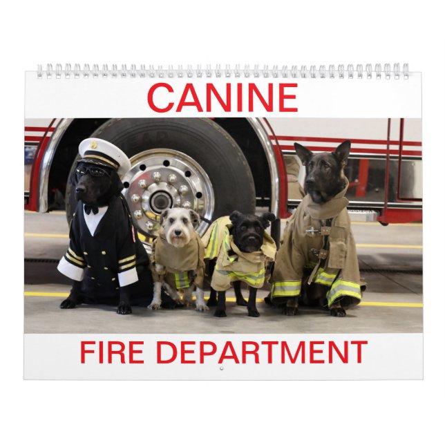 Canine Fire Department Calendar (Cover)