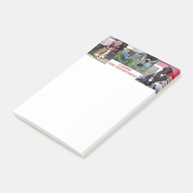 Canine Fire Department Note Pad (Angled)