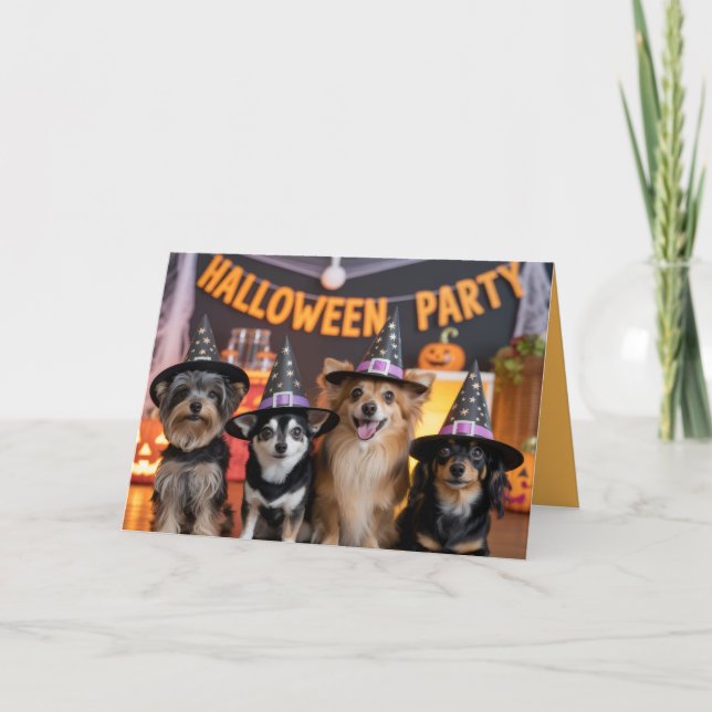 Canine Halloween Party Invitation (Front)