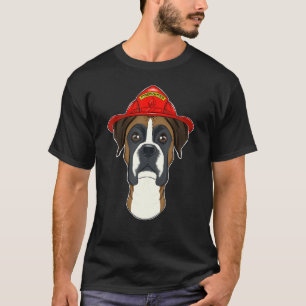 Canine Handler I Fireman Dog I Firefighter Boxer T-Shirt