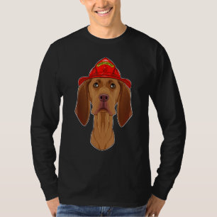 Canine Handler I Fireman Dog I Firefighter Vizsla T-Shirt