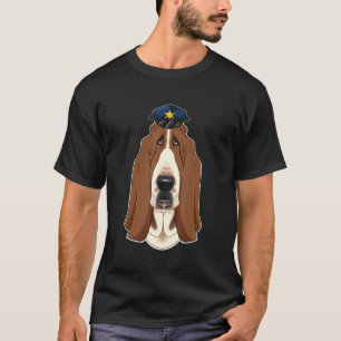 Canine Handler I Police Dog I Police Basset Hound T-Shirt