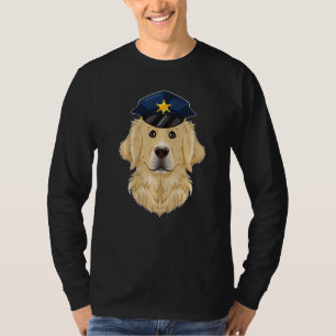 Canine Handler I Police Dog I Police Golden Retrie T-Shirt