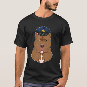 Canine Handler I Police Dog I Police Pitbull T-Shirt