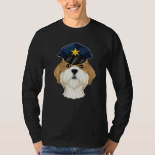 Canine Handler I Police Dog I Police Shih Tzu T-Shirt
