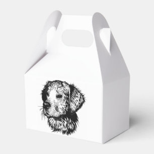 Canine Head Sketch  Favour Box