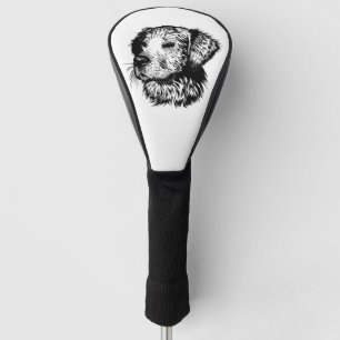 Canine Head Sketch  Golf Head Cover