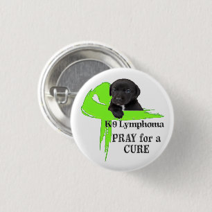 Canine Lymphoma - Cancer Bites 3 Cm Round Badge