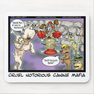 Canine Mafia Funny Tees Cards Mugs & GIfts Mouse Mat