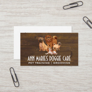 Canine Pack   Doggie Training and Care Business Card