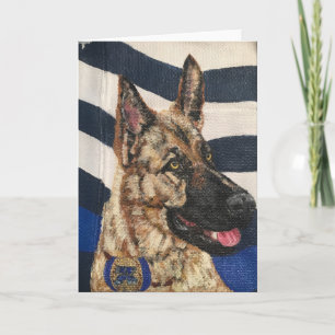 Canine Police Blank Card
