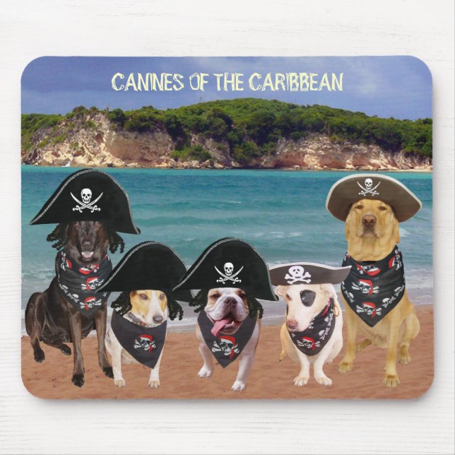CANINES OF THE CARIBBEAN MOUSE MAT (Front)