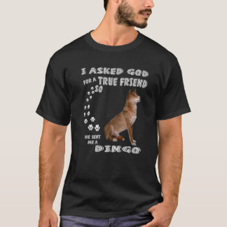 Canis Lupus Dingo Saying Mum, Dingo Pet Dad Print, T-Shirt