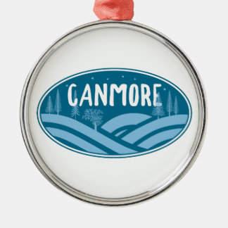 Canmore Alberta Outdoors Metal Tree Decoration