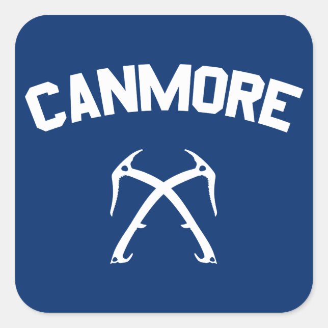 Canmore Ice Climbing Square Sticker (Front)