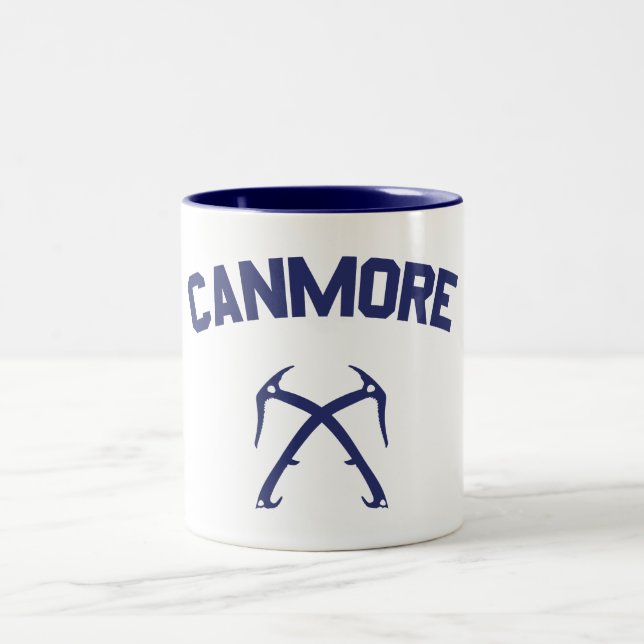 Canmore Ice Climbing Two-Tone Coffee Mug (Center)