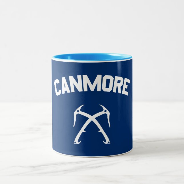Canmore Ice Climbing Two-Tone Coffee Mug (Center)