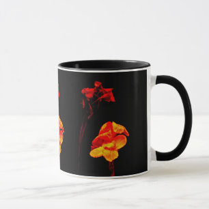 Canna Lilies on Black Mug