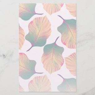 Canna Tropicanna Leaves in Pastel Stationery