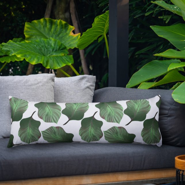 Canna Tropicanna Tropical Leaves, Green Body Cushion (Green Canna Tropicanna Pattern Body Pillow)