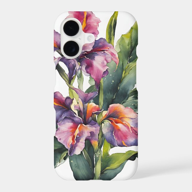 Canna - Watercolor flowers (Back)