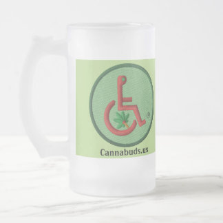 Cannabuds 16 Ounce Sprocket Frosted Glass Mug