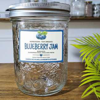 Canned Blueberries Food Label