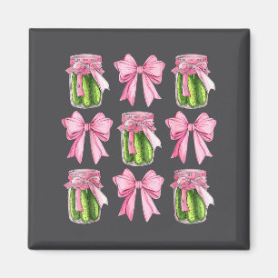 Canned Ckle Coquette Bows With Cute Ckle Jar Girl Magnet