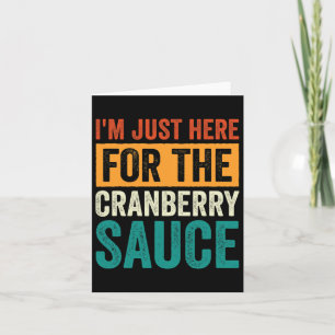 Canned Cranberry Sauce Jellied Happy Thanksgiving  Card