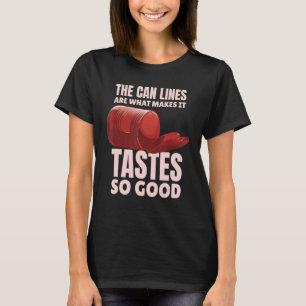 Canned Cranberry Sauce Jellied Happy Thanksgiving T-Shirt